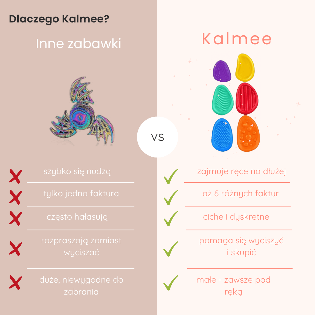 Kalmee - kamyczki sensoryczne do wyciszenia i zajęcia rąk